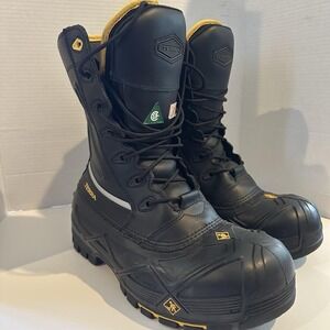 TERRA Crossbow Composite Toe Safety Work Boots Black Men's Size 8